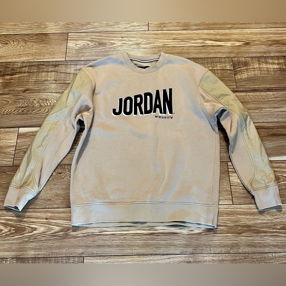 Jordan Flight MVP Men's Beige Crewneck Sweatershirt